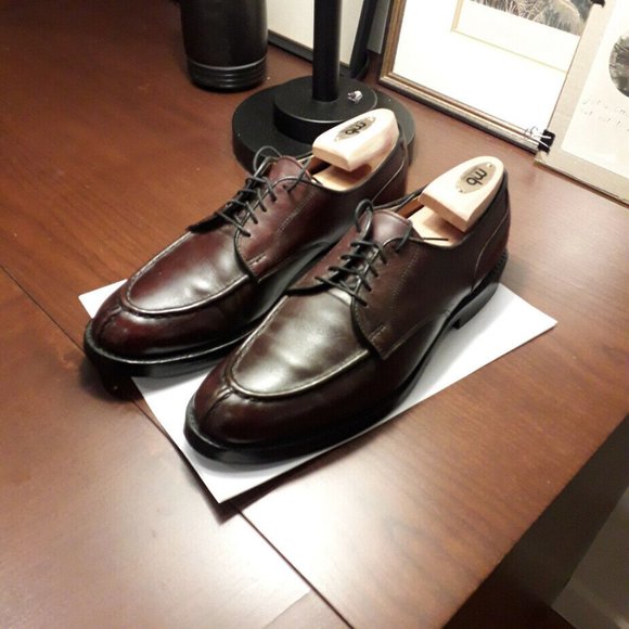 Allen Edmonds Bradley Men's Oxblood Leather SplitT - Picture 2 of 7